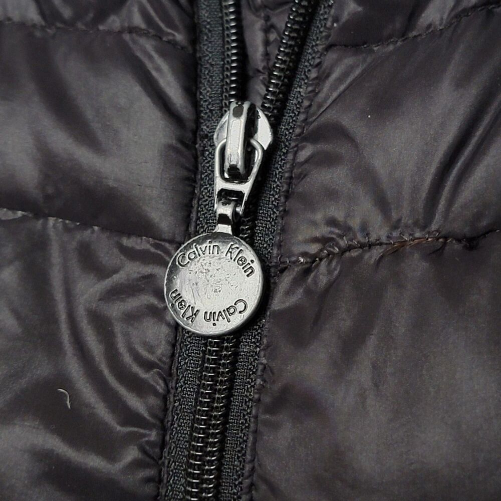 Calvin Klein Women’s Puffer Jacket Small Packable Black Premium Down Winter Warm - Picture 3 of 10